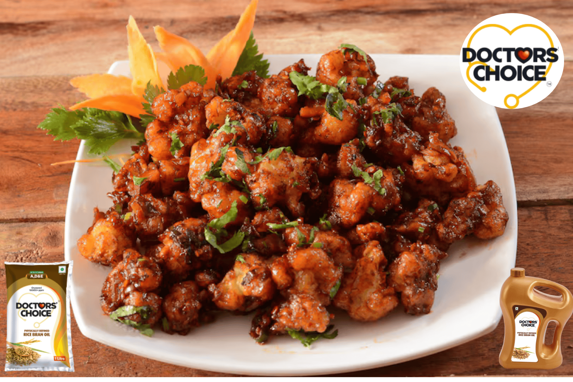 Gobi Rice Sticker Gobi Manchurian Recipe with Rice Bran Oil